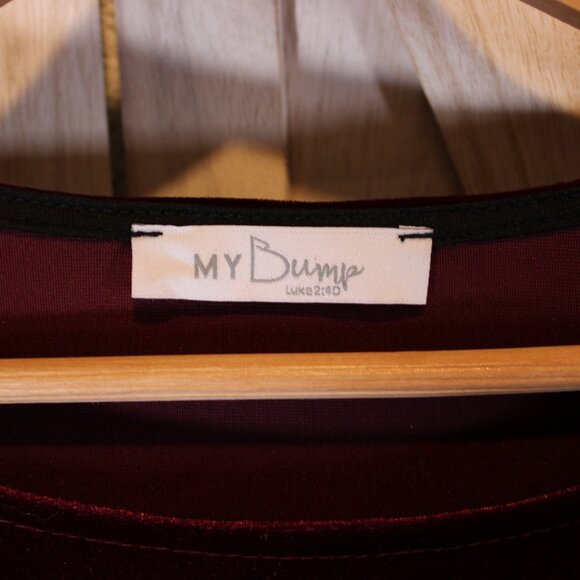 NWOT - My Bump Maternity Dress Velvet Size Small - Picture 4 of 9